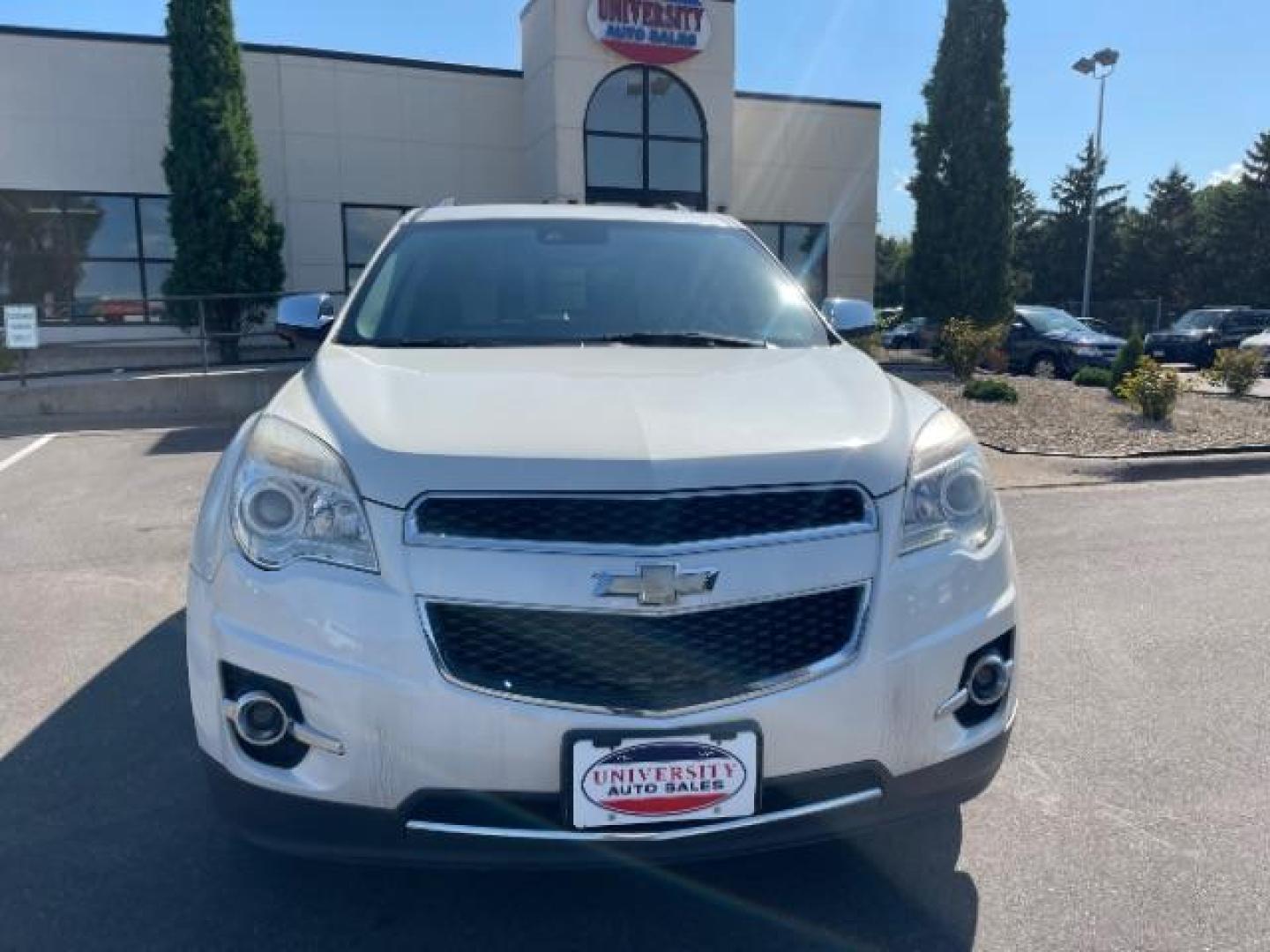 2014 Summit White Chevrolet Equinox LTZ 2WD (1GNALDEK5EZ) with an 2.4L L4 DOHC 16V FFV engine, 6-Speed Automatic transmission, located at 745 S Robert St, St. Paul, MN, 55107, (651) 222-2991, 44.923389, -93.081215 - Photo#0