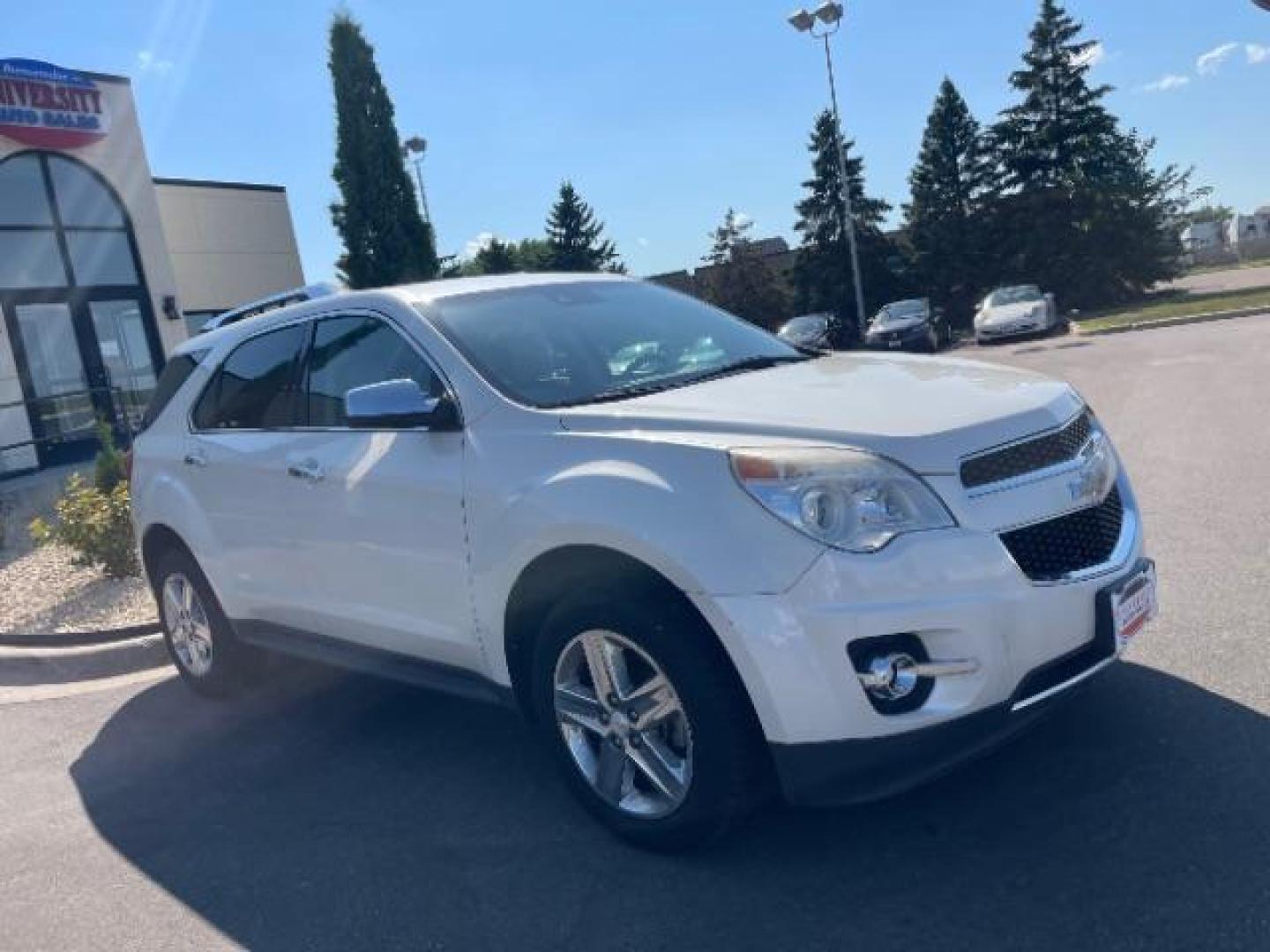 2014 Summit White Chevrolet Equinox LTZ 2WD (1GNALDEK5EZ) with an 2.4L L4 DOHC 16V FFV engine, 6-Speed Automatic transmission, located at 745 S Robert St, St. Paul, MN, 55107, (651) 222-2991, 44.923389, -93.081215 - Photo#1