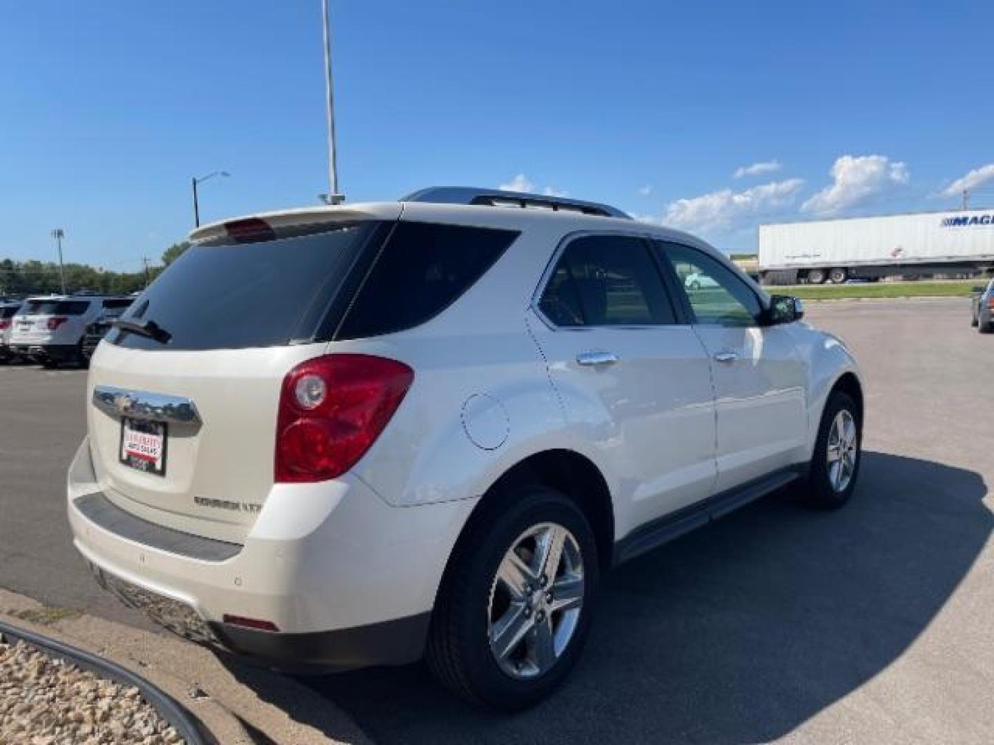 2014 Summit White Chevrolet Equinox LTZ 2WD (1GNALDEK5EZ) with an 2.4L L4 DOHC 16V FFV engine, 6-Speed Automatic transmission, located at 745 S Robert St, St. Paul, MN, 55107, (651) 222-2991, 44.923389, -93.081215 - Photo#3