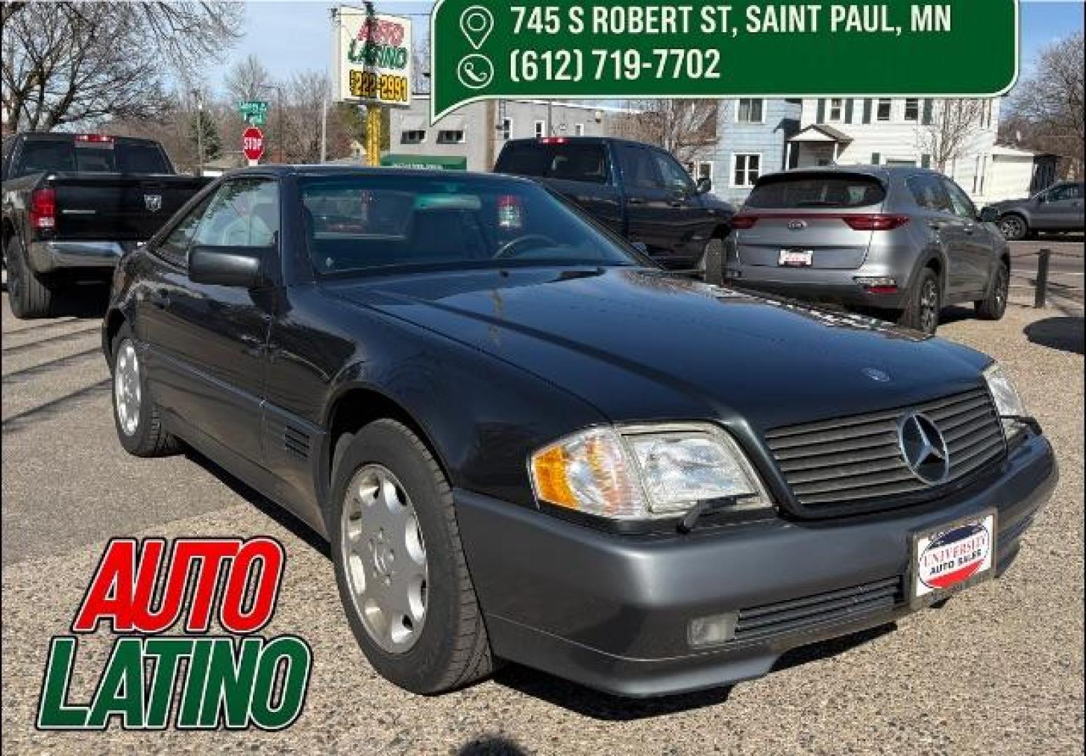 1995 Silver Mercedes-Benz SL-Class SL500 Roadster (WDBFA67E6SF) with an 5.0L V8 DOHC 32V engine, 4-Speed Automatic transmission, located at 745 S Robert St, St. Paul, MN, 55107, (651) 222-2991, 44.923389, -93.081215 - Photo#0