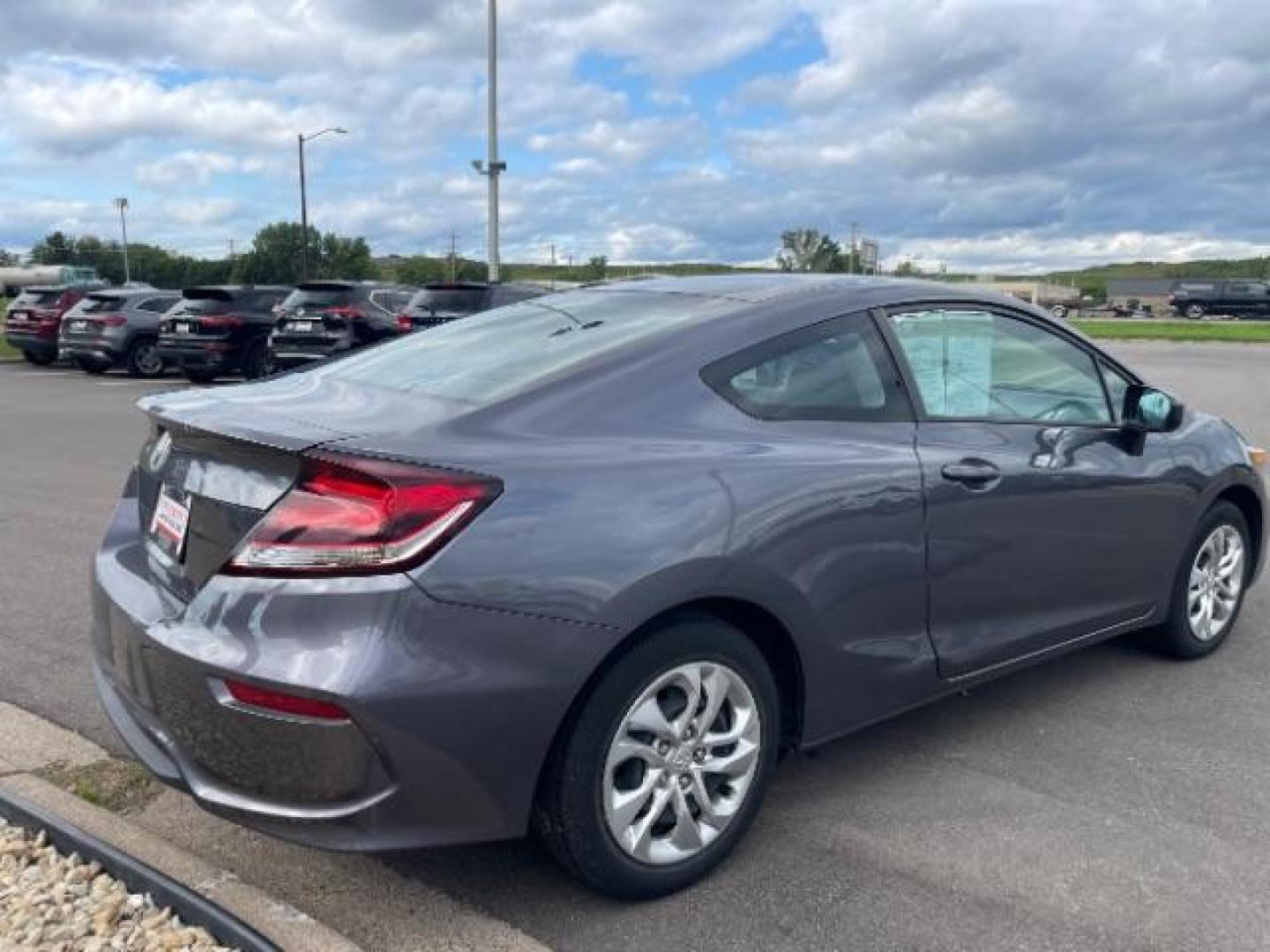 2015 Modern Steel Metallic Honda Civic LX Coupe CVT (2HGFG3B55FH) with an 1.8L L4 SOHC 16V engine, Continuously Variable Transmission transmission, located at 745 S Robert St, St. Paul, MN, 55107, (651) 222-2991, 44.923389, -93.081215 - Photo#3