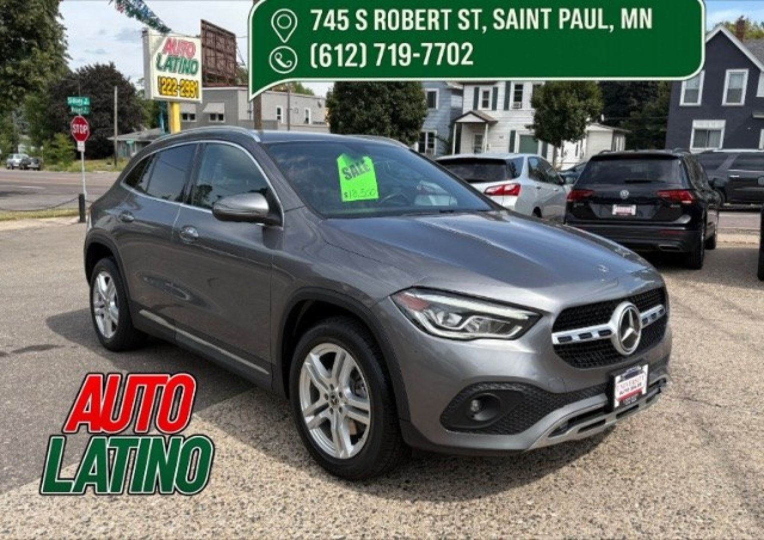 2021 Mercedes-Benz GLA-Class GLA250 4MATIC (W1N4N4HB6MJ) with an 2.0L L4 DOHC 16V TUR engine, 8-Speed Automatic transmission, located at 745 S Robert St, St. Paul, MN, 55107, (651) 222-2991, 44.923389, -93.081215- Photo#0