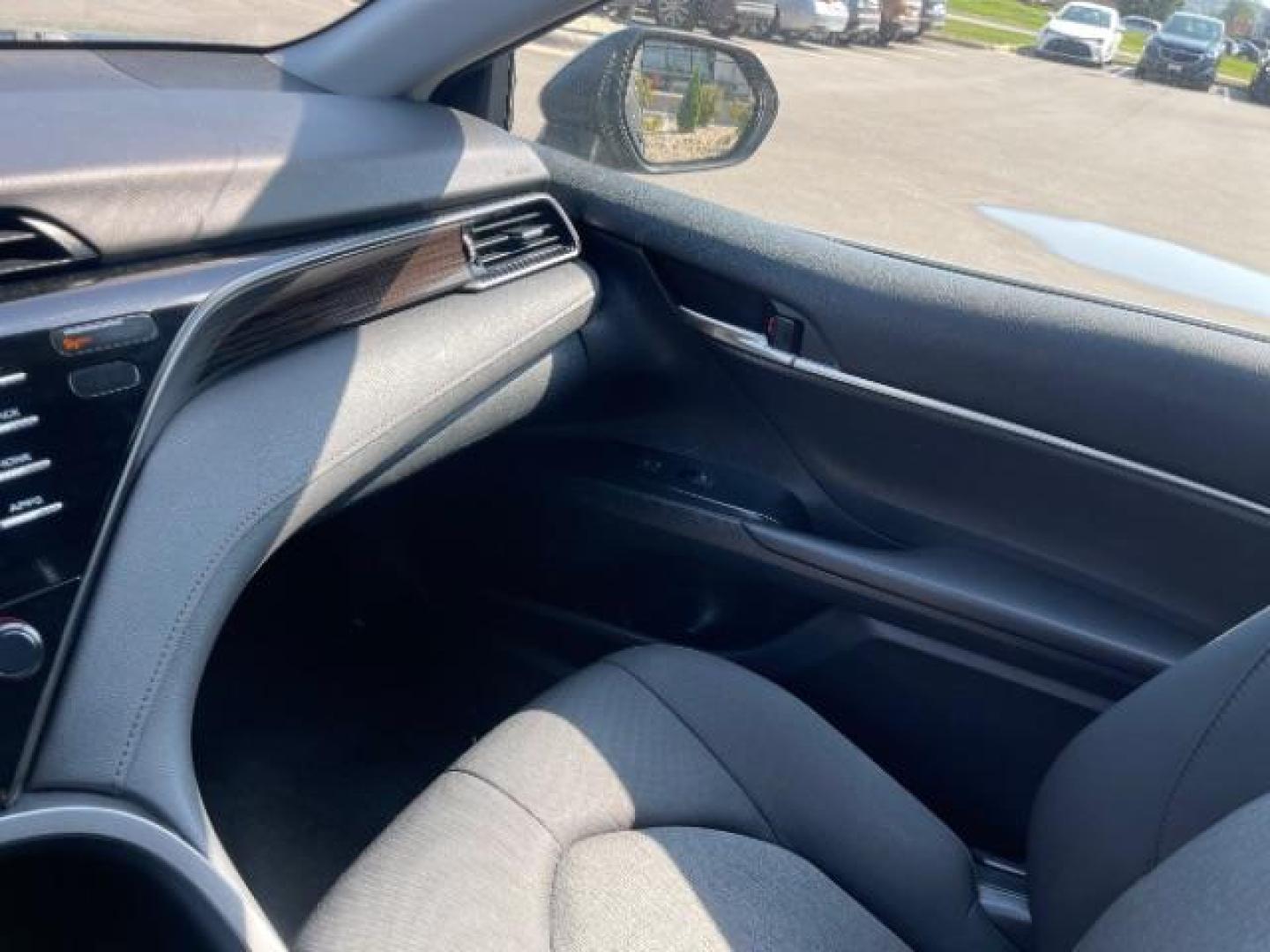 2020 Midnight Black Metallic Toyota Camry LE (4T1C11AK8LU) with an 2.5L L4 DOHC 16V engine, 8-Speed Automatic transmission, located at 745 S Robert St, St. Paul, MN, 55107, (651) 222-2991, 44.923389, -93.081215 - Photo#10