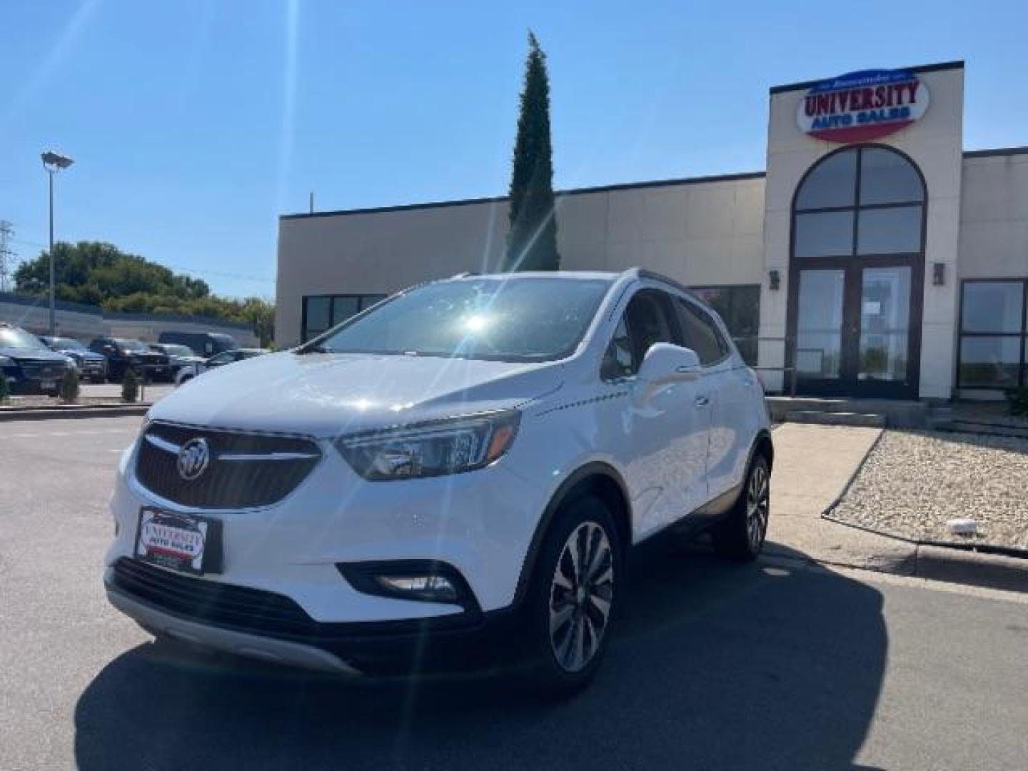 2018 Summit White/Black Carbon Metallic Buick Encore Preferred II FWD (KL4CJBSBXJB) with an 1.4L L4 DOHC 16V TURBO engine, 6-Speed Automatic transmission, located at 745 S Robert St, St. Paul, MN, 55107, (651) 222-2991, 44.923389, -93.081215 - Photo#21