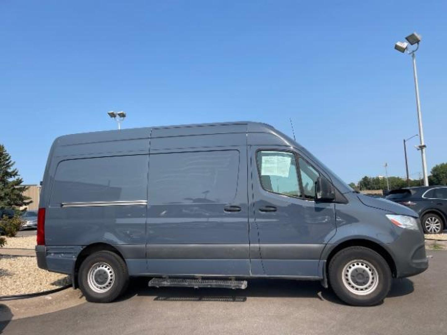 2019 Blue Mercedes-Benz Sprinter 3500 Wagon 144-in. WB (WD4PF0CDXKT) with an 3.0L V6 DOHC 24V TURBO DIESEL engine, 7-Speed Automatic transmission, located at 745 S Robert St, St. Paul, MN, 55107, (651) 222-2991, 44.923389, -93.081215 - Photo#3