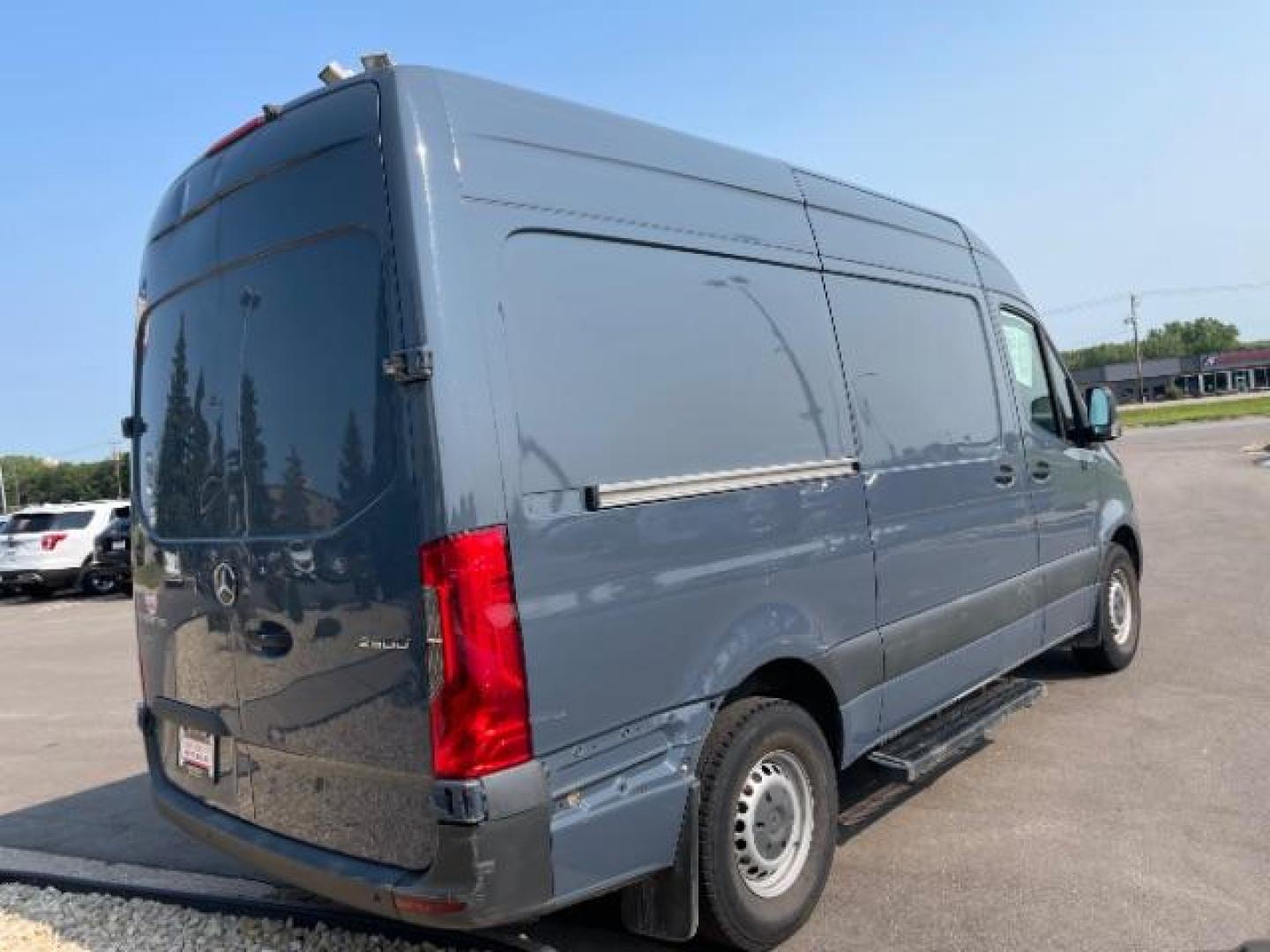 2019 Blue Mercedes-Benz Sprinter 3500 Wagon 144-in. WB (WD4PF0CDXKT) with an 3.0L V6 DOHC 24V TURBO DIESEL engine, 7-Speed Automatic transmission, located at 745 S Robert St, St. Paul, MN, 55107, (651) 222-2991, 44.923389, -93.081215 - Photo#4