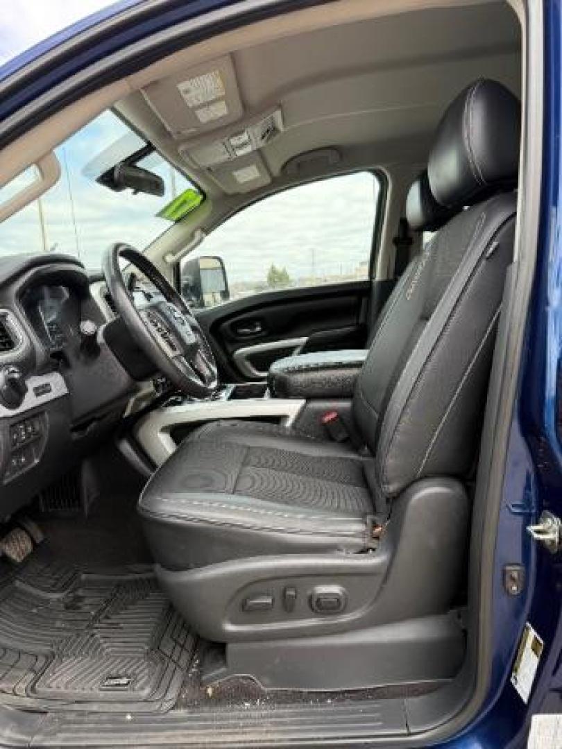 2017 Deep Blue Pearl Nissan Titan PRO-4X Crew Cab 4WD (1N6AA1E58HN) with an 5.6L V8 DOHC 32V engine, 6-Speed Automatic transmission, located at 3301 W Hwy 13, Burnsville, MN, 55337, (952) 460-3200, 44.775333, -93.320808 - Photo#18