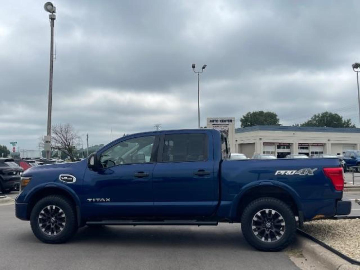 2017 Deep Blue Pearl Nissan Titan PRO-4X Crew Cab 4WD (1N6AA1E58HN) with an 5.6L V8 DOHC 32V engine, 6-Speed Automatic transmission, located at 745 S Robert St, St. Paul, MN, 55107, (651) 222-2991, 44.923389, -93.081215 - Photo#8