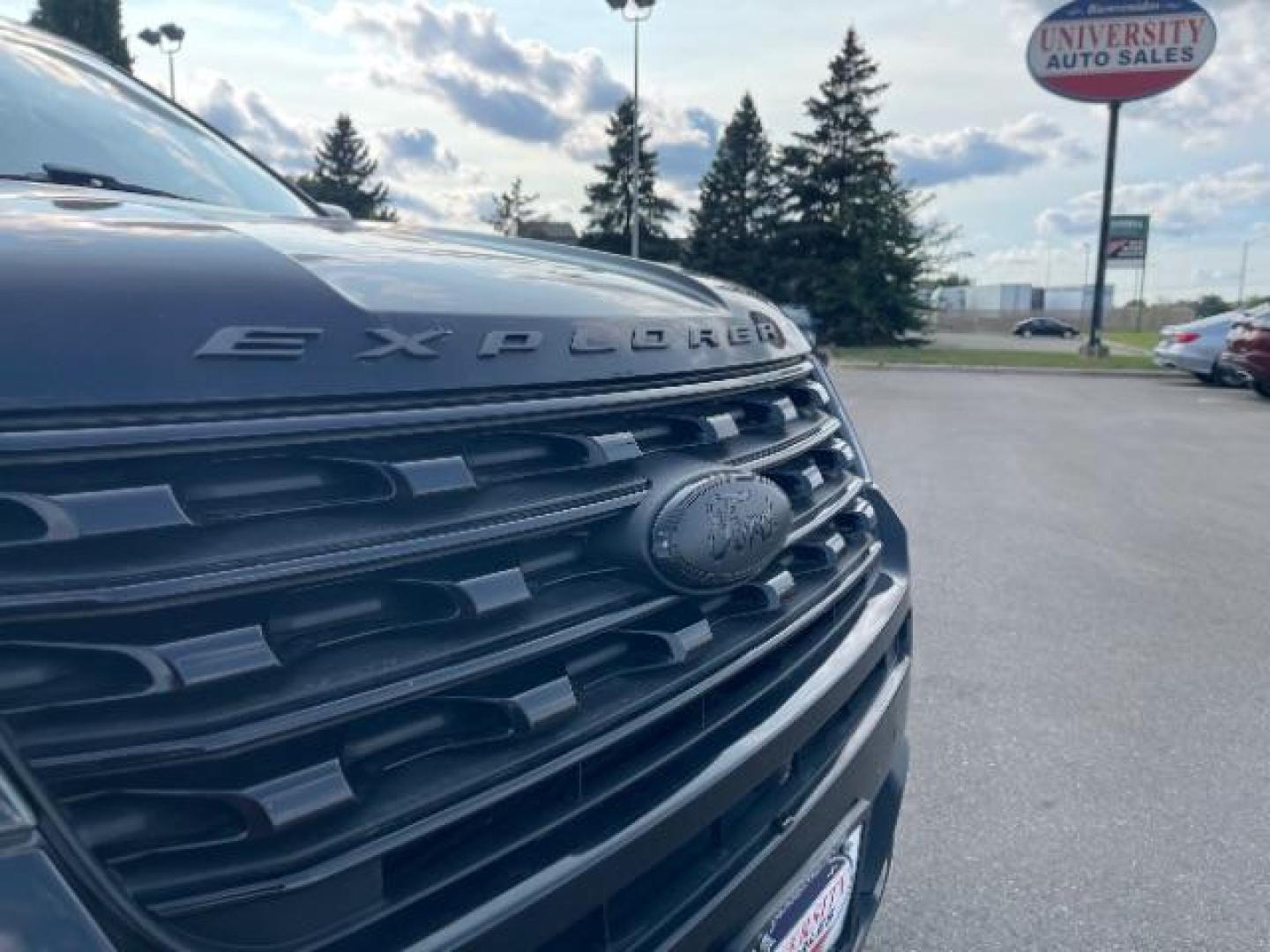 2017 Shadow Black Ford Explorer Sport 4WD (1FM5K8GT4HG) with an 3.5L V6 DOHC 24V engine, 6-Speed Automatic transmission, located at 745 S Robert St, St. Paul, MN, 55107, (651) 222-2991, 44.923389, -93.081215 - Photo#2