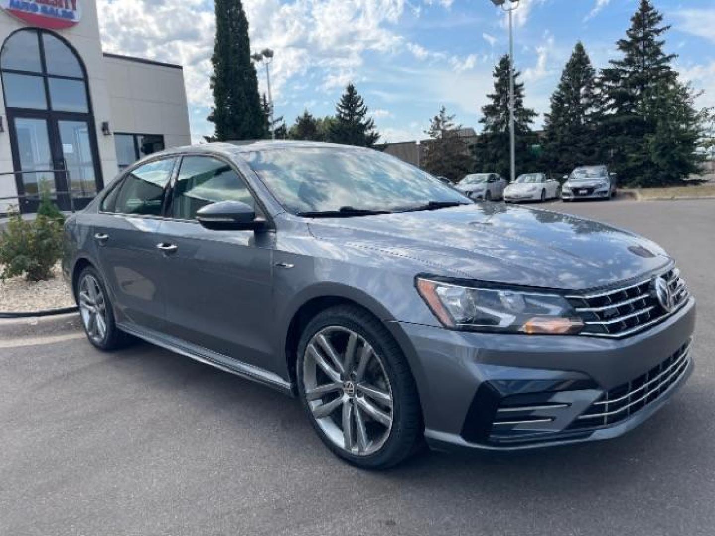 2018 Platinum Gray Metallic Volkswagen Passat R-Line (1VWAA7A35JC) with an 2.0L L4 DOHC 16V engine, 6-Speed Automatic transmission, located at 745 S Robert St, St. Paul, MN, 55107, (651) 222-2991, 44.923389, -93.081215 - Photo#2