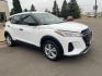 2022 White Nissan Kicks S (3N1CP5BV1NL) with an 1.6L L4 engine, Continuously Variable Transmission transmission, located at 745 S Robert St, St. Paul, MN, 55107, (651) 222-2991, 44.923389, -93.081215 - Photo#1