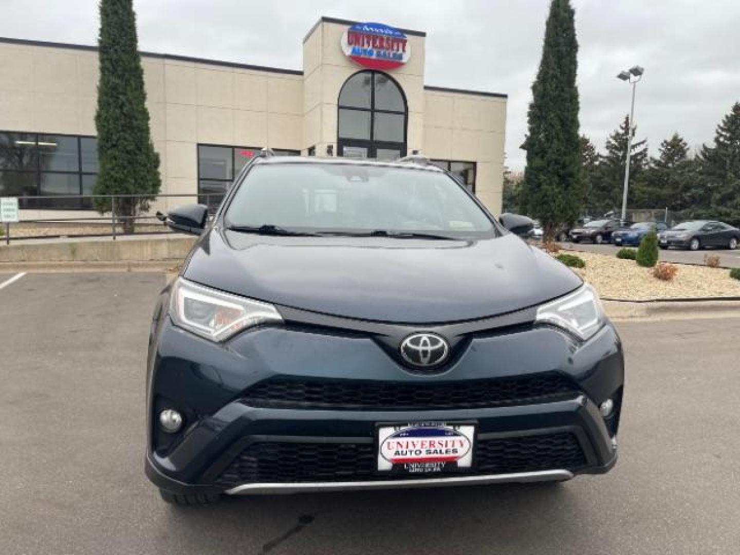 2018 Electric Storm Blue Toyota RAV4 SE 4WD (JTMJFREV3JJ) with an 2.5L L4 DOHC 16V engine, 6-Speed Automatic transmission, located at 745 S Robert St, St. Paul, MN, 55107, (651) 222-2991, 44.923389, -93.081215 - Photo#0