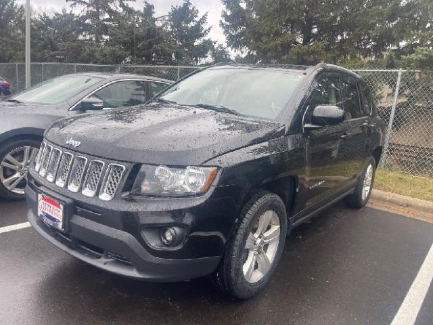 2017 Pitch Black Clear Coat Jeep Compass Latitude 4WD (1C4NJDEB9HD) with an 2.4L L4 DOHC 16V engine, 6-Speed Automatic transmission, located at 3301 W Hwy 13, Burnsville, MN, 55337, (952) 460-3200, 44.775333, -93.320808 - Photo#2