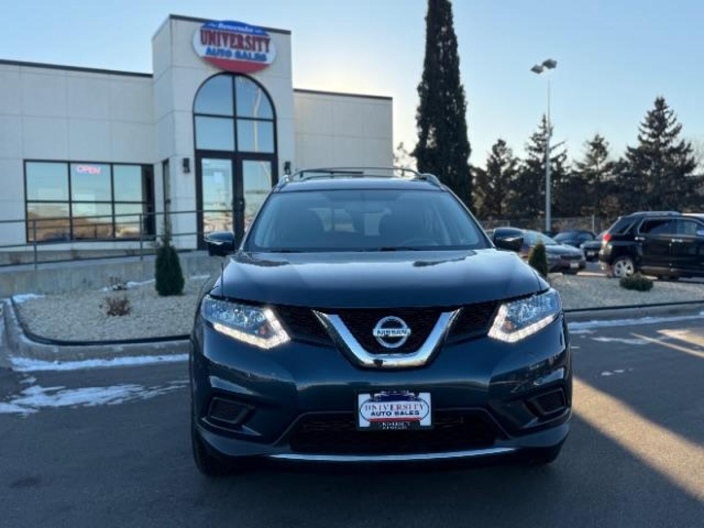 2015 Arctic Blue Metallic Nissan Rogue SV AWD (5N1AT2MV1FC) with an 2.5L L4 DOHC 16V engine, Continuously Variable Transmission transmission, located at 3301 W Hwy 13, Burnsville, MN, 55337, (952) 460-3200, 44.775333, -93.320808 - Photo#1