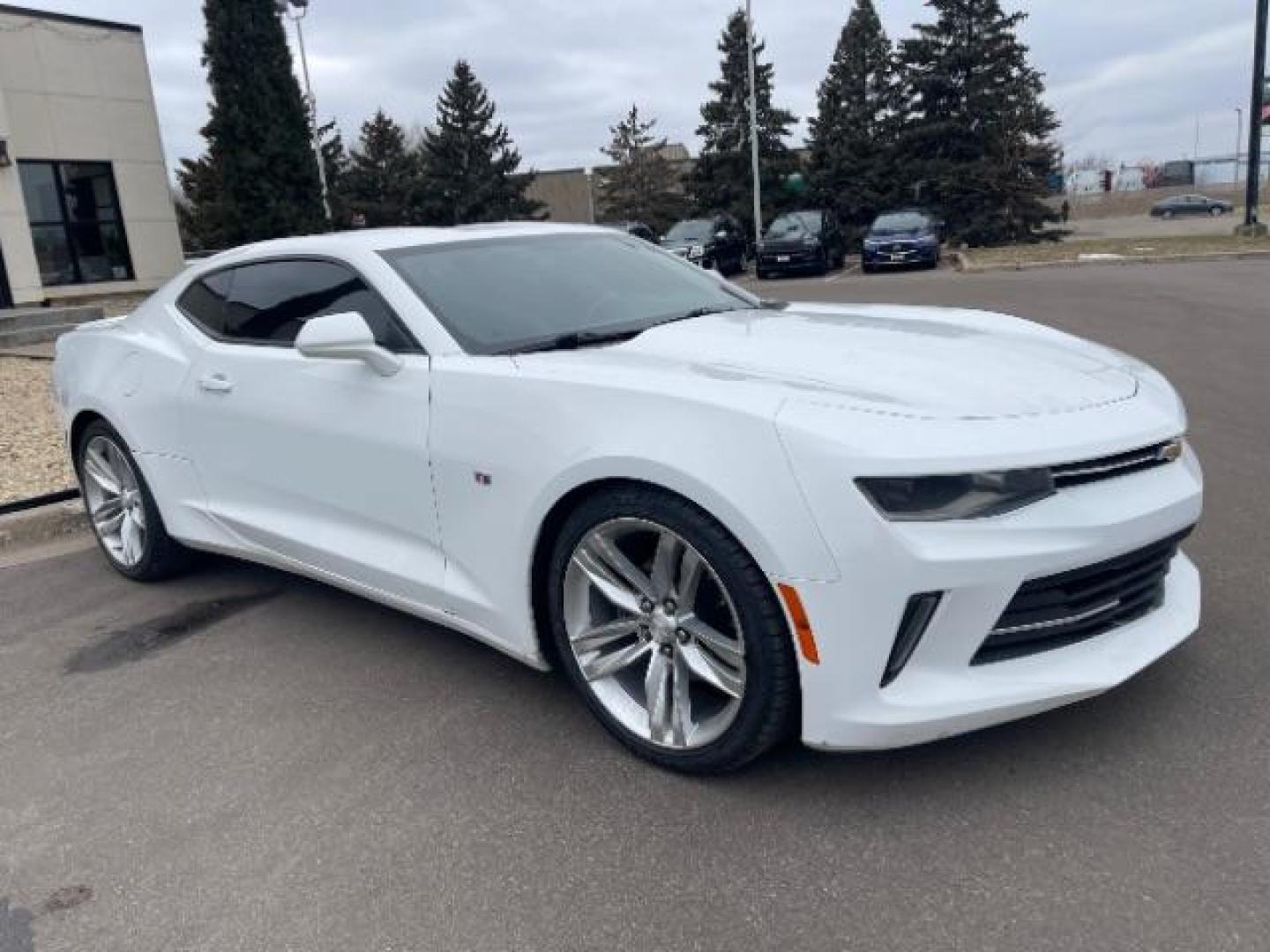 2017 Summit White Chevrolet Camaro 1LT Coupe (1G1FA1RX7H0) with an 2.0L L4 DOHC 16V TURBO engine, 6-Speed Manual transmission, located at 745 S Robert St, St. Paul, MN, 55107, (651) 222-2991, 44.923389, -93.081215 - Photo#0