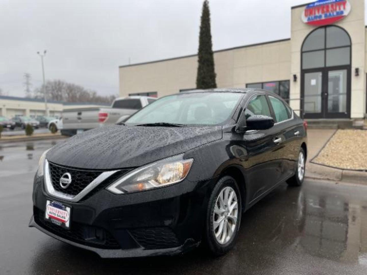 2019 Super Black Nissan Sentra SV (3N1AB7APXKL) with an 1.8L I-4 DOHC engine, located at 3301 W Hwy 13, Burnsville, MN, 55337, (952) 460-3200, 44.775333, -93.320808 - Photo#2