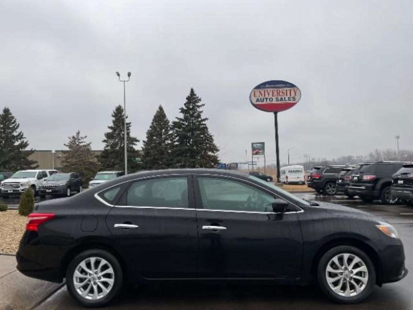 2019 Super Black Nissan Sentra SV (3N1AB7APXKL) with an 1.8L I-4 DOHC engine, located at 3301 W Hwy 13, Burnsville, MN, 55337, (952) 460-3200, 44.775333, -93.320808 - Photo#4