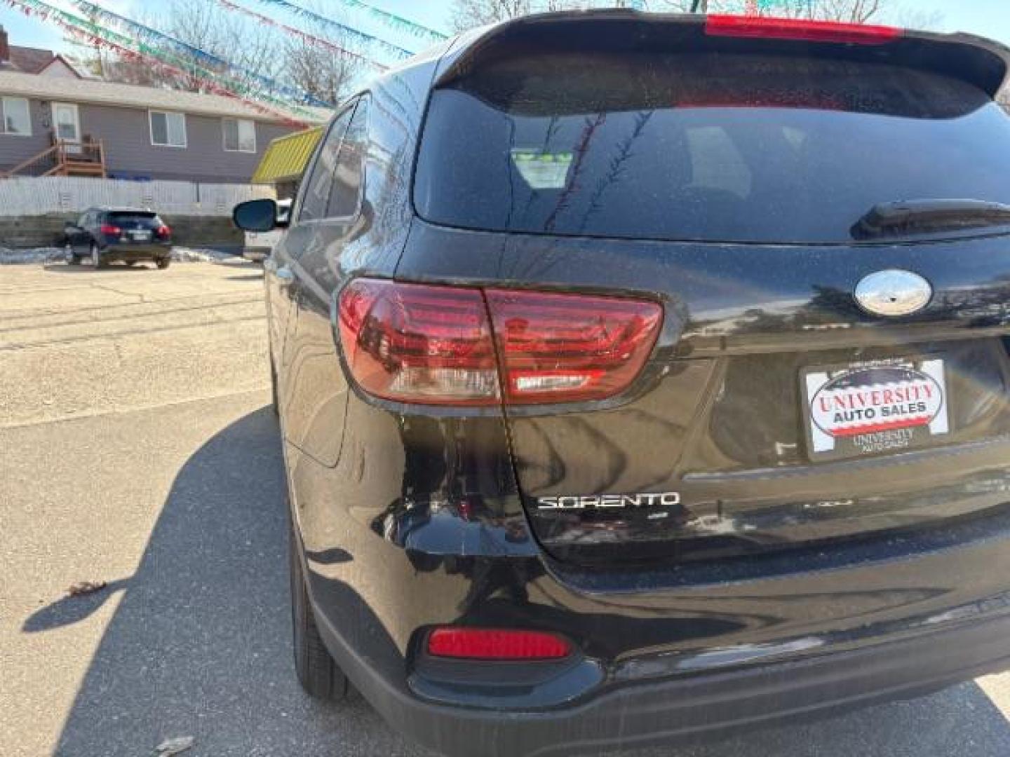 2019 Ebony Black /Satin Black Kia Sorento 2.4L LX (5XYPGDA34KG) with an 2.4L I-4 gasoline direct injection engine, located at 745 S Robert St, St. Paul, MN, 55107, (651) 222-2991, 44.923389, -93.081215 - Photo#3