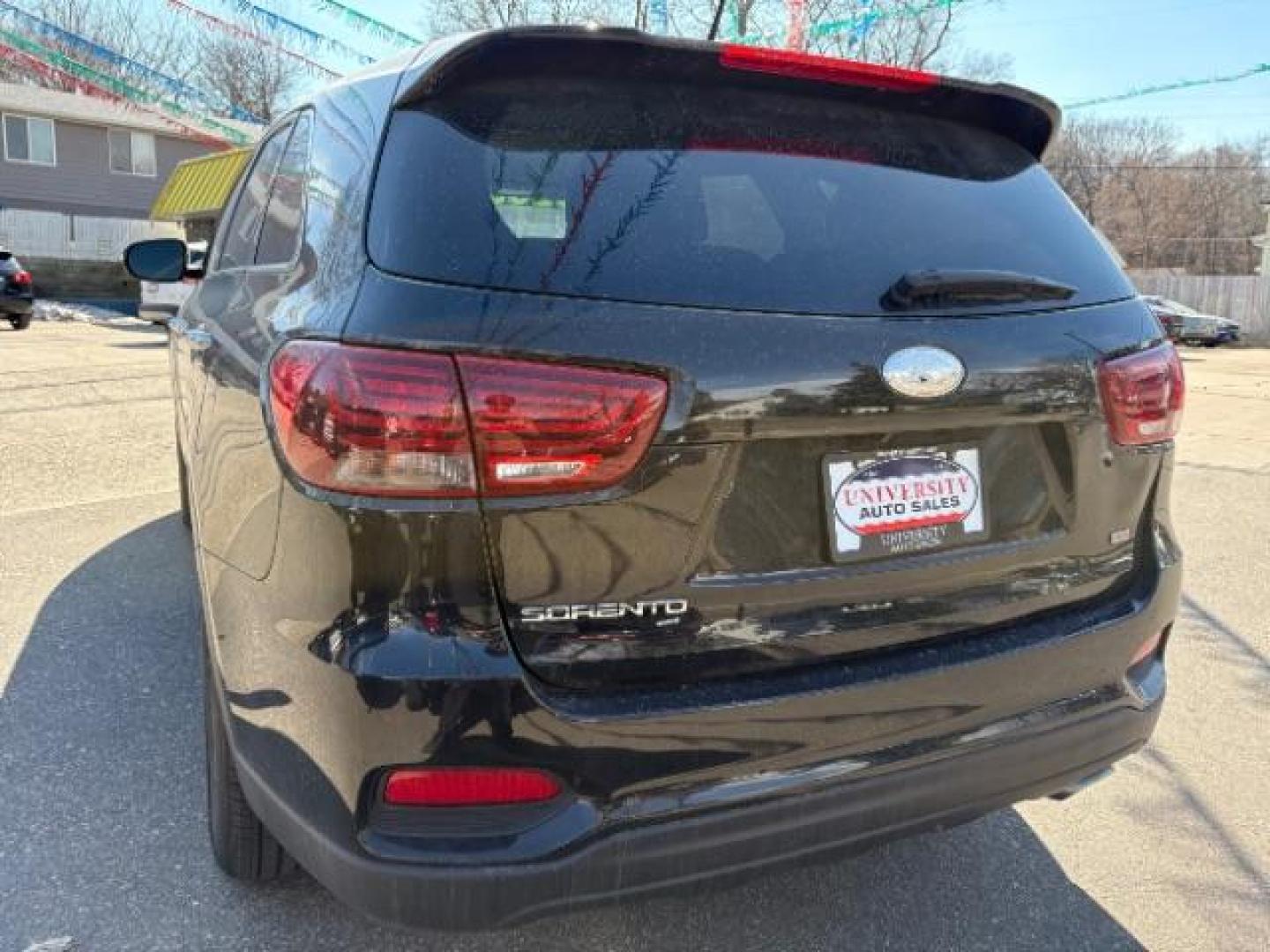 2019 Ebony Black /Satin Black Kia Sorento 2.4L LX (5XYPGDA34KG) with an 2.4L I-4 gasoline direct injection engine, located at 745 S Robert St, St. Paul, MN, 55107, (651) 222-2991, 44.923389, -93.081215 - Photo#4