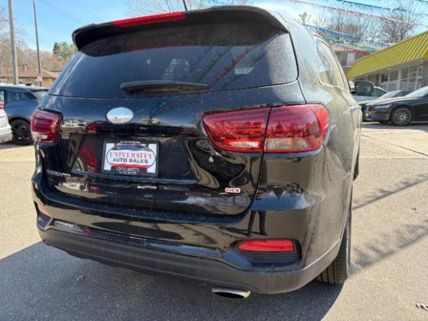 2019 Ebony Black /Satin Black Kia Sorento 2.4L LX (5XYPGDA34KG) with an 2.4L I-4 gasoline direct injection engine, located at 745 S Robert St, St. Paul, MN, 55107, (651) 222-2991, 44.923389, -93.081215 - Photo#6
