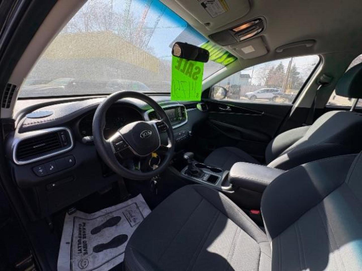 2019 Ebony Black /Satin Black Kia Sorento 2.4L LX (5XYPGDA34KG) with an 2.4L I-4 gasoline direct injection engine, located at 745 S Robert St, St. Paul, MN, 55107, (651) 222-2991, 44.923389, -93.081215 - Photo#8