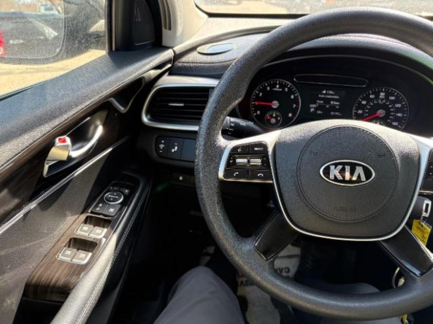 2019 Ebony Black /Satin Black Kia Sorento 2.4L LX (5XYPGDA34KG) with an 2.4L I-4 gasoline direct injection engine, located at 745 S Robert St, St. Paul, MN, 55107, (651) 222-2991, 44.923389, -93.081215 - Photo#9