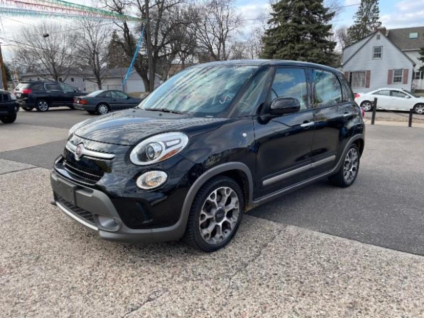 2014 Nero Puro (Straight Black) FIAT 500L Trekking (ZFBCFADH4EZ) with an MultiAir 1.4L I-4 variable valve control engine, located at 745 S Robert St, St. Paul, MN, 55107, (651) 222-2991, 44.923389, -93.081215 - Photo#0