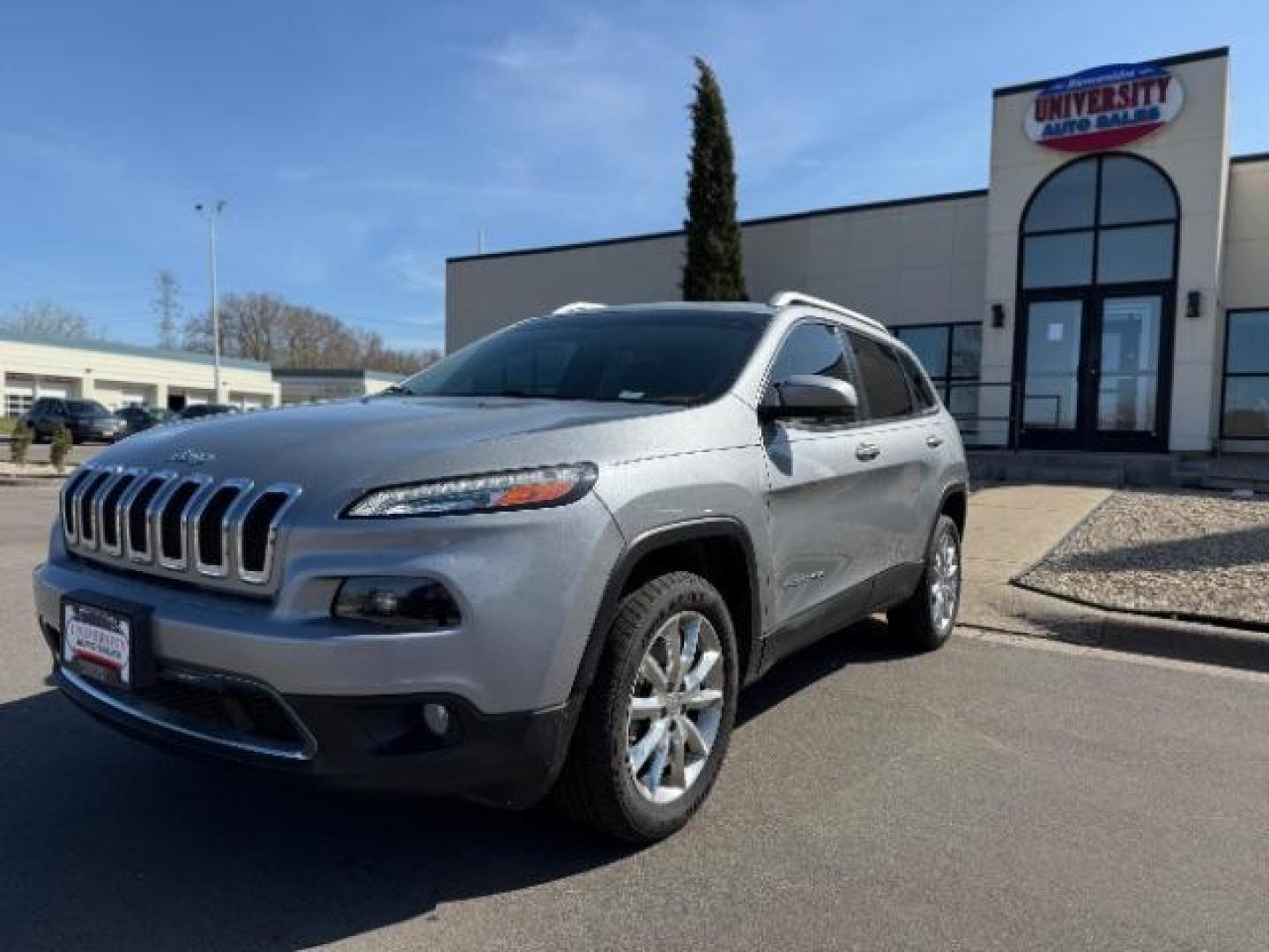 2015 Billet Silver Metallic Clearcoat Jeep Cherokee Limited (1C4PJLDB3FW) , located at 3301 W Hwy 13, Burnsville, MN, 55337, (952) 460-3200, 44.775333, -93.320808 - Photo#0