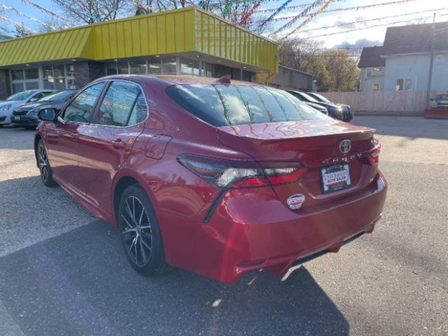 2021 Supersonic Red Toyota Camry SE Nightshade Edition | SE (4T1G11AK5MU) with an 2.5L I-4 port/direct injection engine, located at 745 S Robert St, St. Paul, MN, 55107, (651) 222-2991, 44.923389, -93.081215 - Photo#4