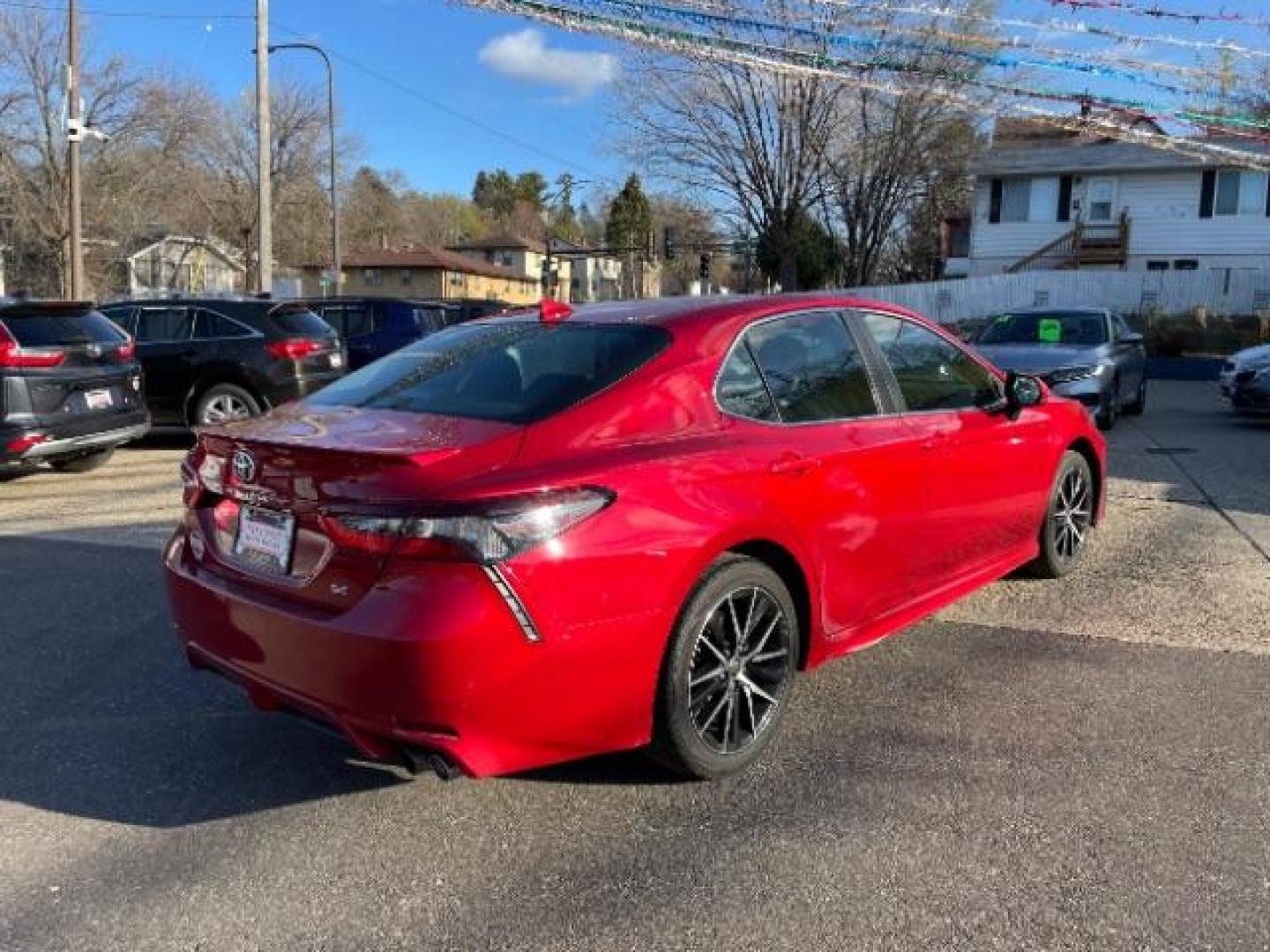 2021 Supersonic Red Toyota Camry SE Nightshade Edition | SE (4T1G11AK5MU) with an 2.5L I-4 port/direct injection engine, located at 745 S Robert St, St. Paul, MN, 55107, (651) 222-2991, 44.923389, -93.081215 - Photo#6