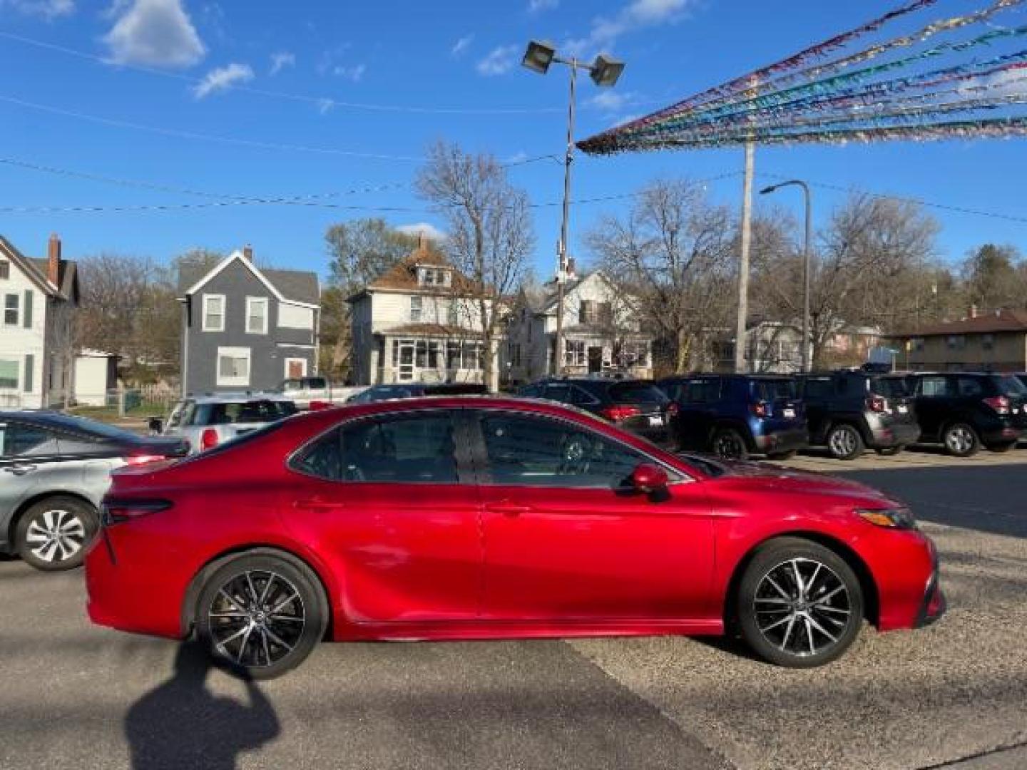 2021 Supersonic Red Toyota Camry SE Nightshade Edition | SE (4T1G11AK5MU) with an 2.5L I-4 port/direct injection engine, located at 745 S Robert St, St. Paul, MN, 55107, (651) 222-2991, 44.923389, -93.081215 - Photo#7