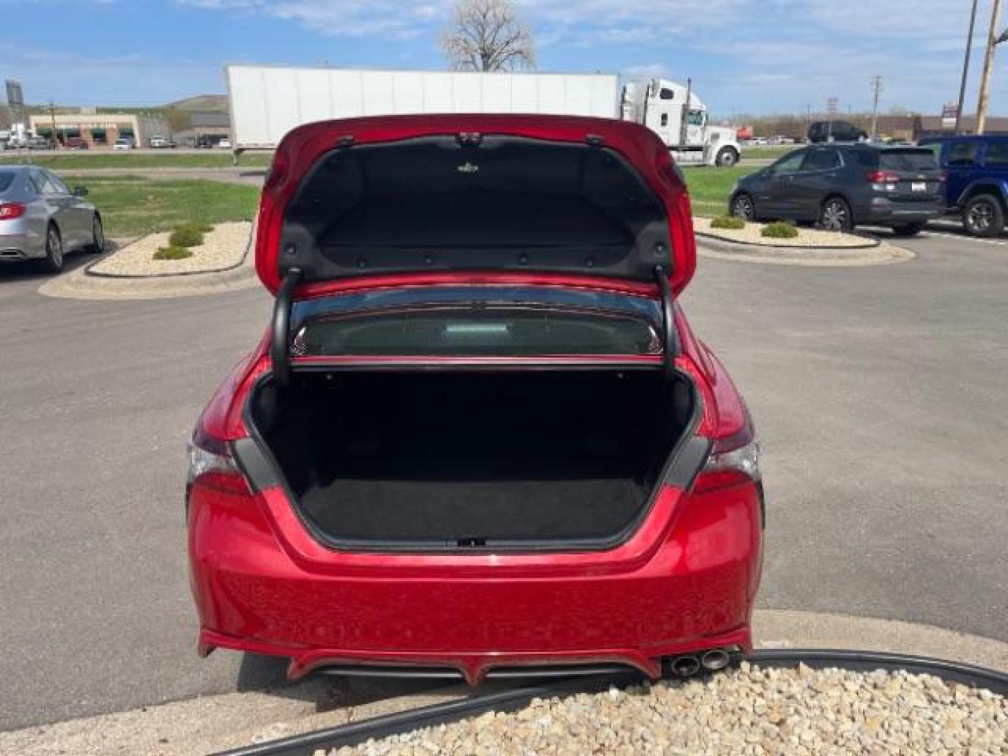 2021 Supersonic Red Toyota Camry SE Nightshade Edition | SE (4T1G11AK5MU) with an 2.5L I-4 port/direct injection engine, located at 745 S Robert St, St. Paul, MN, 55107, (651) 222-2991, 44.923389, -93.081215 - Photo#8