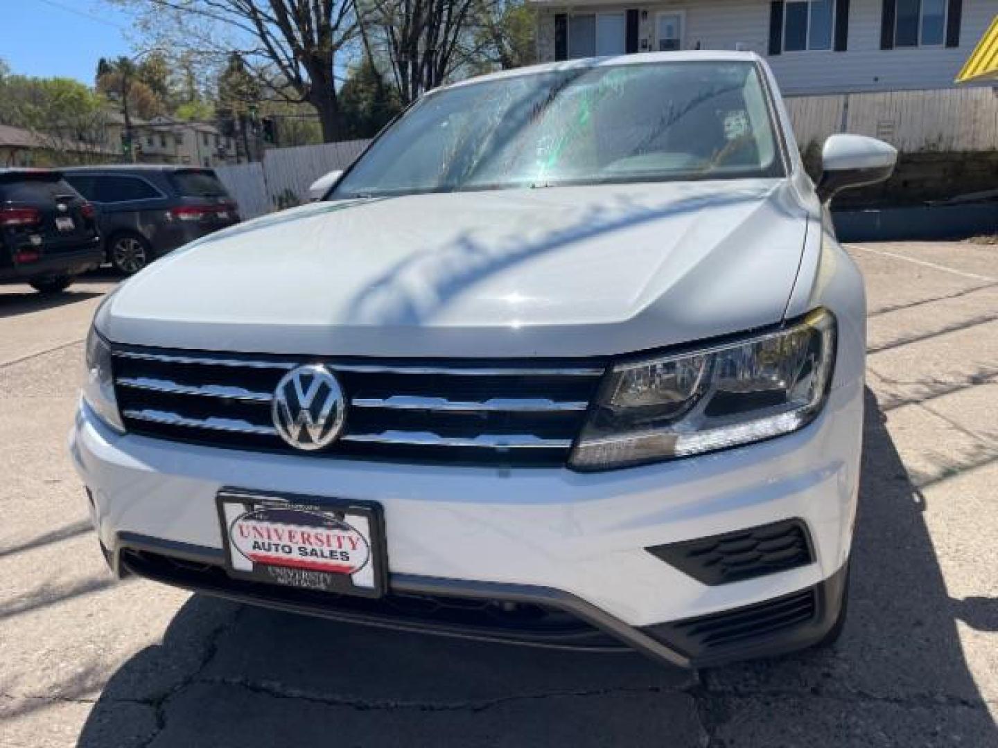 2021 Pure White Volkswagen Tiguan 2.0T SE | 2.0T SE R-Line Black | 2.0T SEL (3VV2B7AX5MM) with an 2L I-4 gasoline direct injection engine, located at 3301 W Hwy 13, Burnsville, MN, 55337, (952) 460-3200, 44.775333, -93.320808 - Photo#1