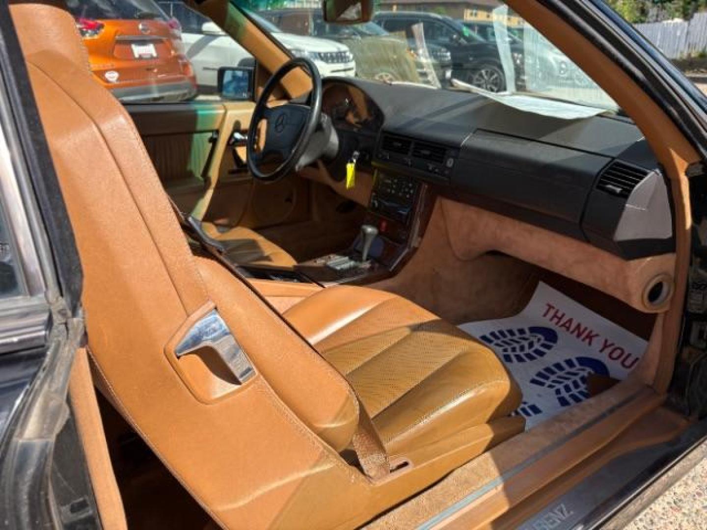 1994 BLACK Mercedes-Benz SL-Class SL500 Roadster (WDBFA67E1RF) with an 5.0L V8 DOHC 32V engine, 4-Speed Automatic transmission, located at 745 S Robert St, St. Paul, MN, 55107, (651) 222-2991, 44.923389, -93.081215- Photo#20