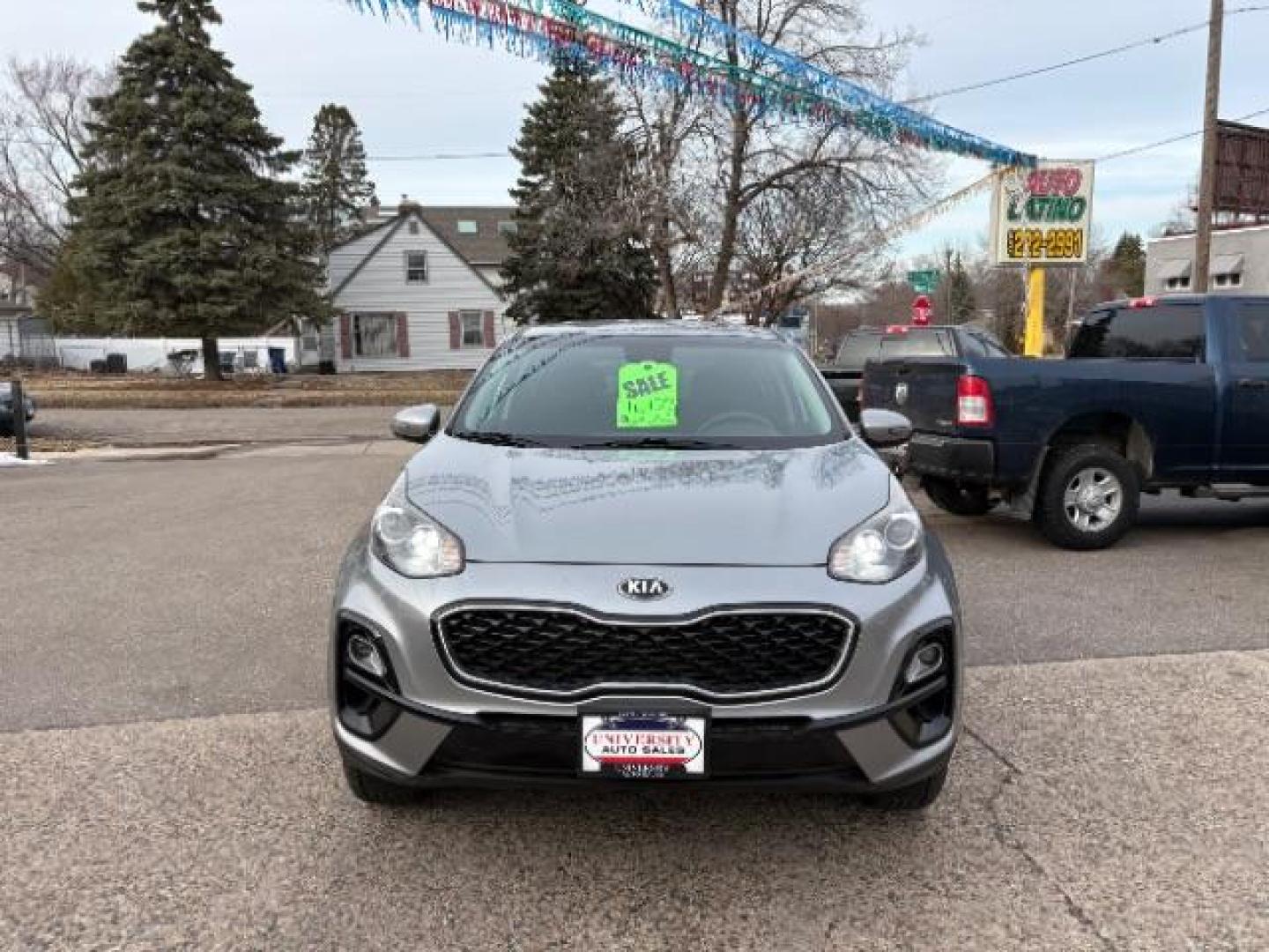 2020 Steel Gray Kia Sportage LX (KNDPMCAC1L7) with an Theta II 2.4L I-4 gasoline direct injection engine, located at 745 S Robert St, St. Paul, MN, 55107, (651) 222-2991, 44.923389, -93.081215 - Photo#1