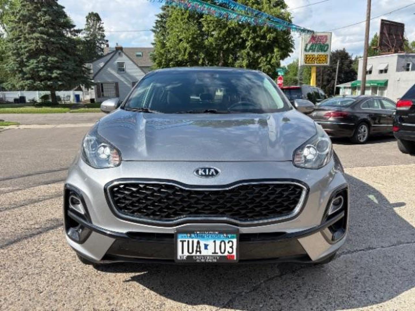 2020 Steel Gray /Black Kia Sportage LX (KNDPMCAC1L7) with an Theta II 2.4L I-4 gasoline direct injection engine, located at 745 S Robert St, St. Paul, MN, 55107, (651) 222-2991, 44.923389, -93.081215 - Photo#1