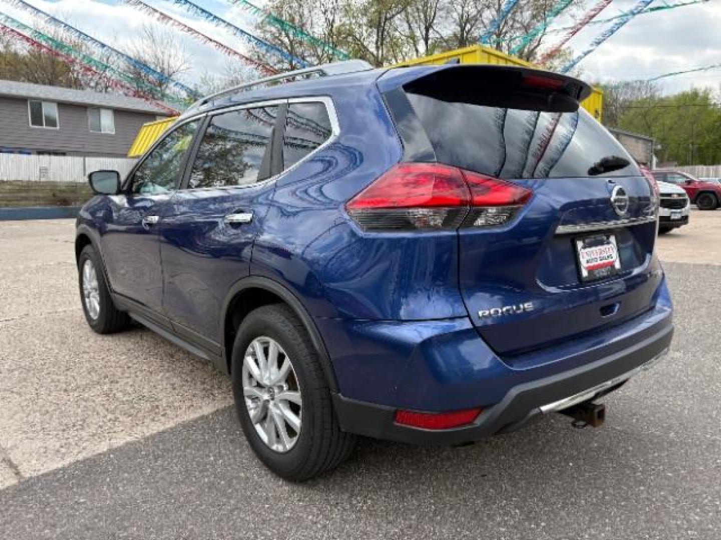 2017 Caspian Blue Nissan Rogue SV (5N1AT2MV3HC) with an 2.5L I-4 DOHC engine, located at 745 S Robert St, St. Paul, MN, 55107, (651) 222-2991, 44.923389, -93.081215 - Photo#4
