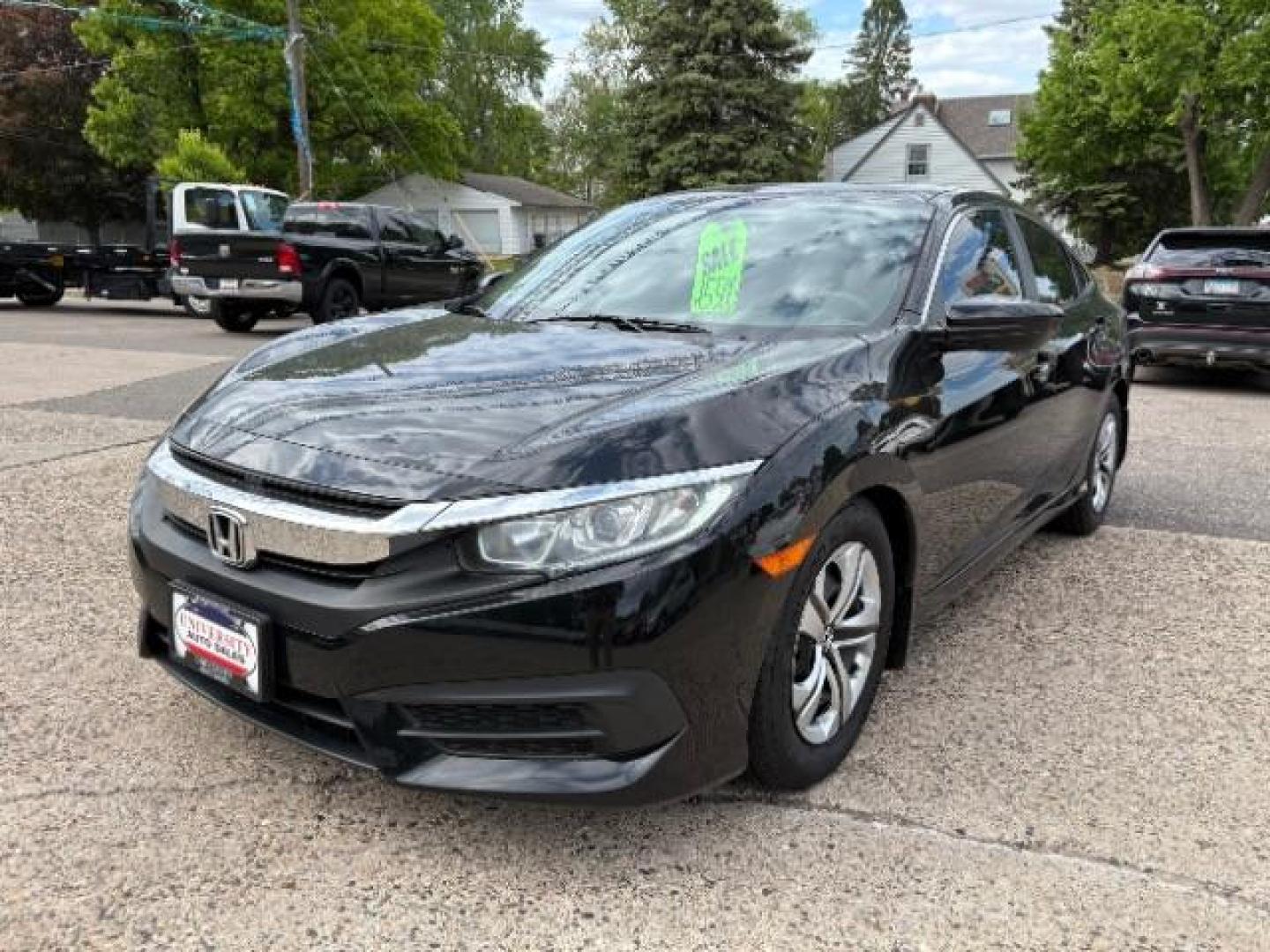 2018 Crystal Black Pearl Honda Civic LX (19XFC2F54JE) with an 2L I-4 DOHC engine, located at 745 S Robert St, St. Paul, MN, 55107, (651) 222-2991, 44.923389, -93.081215- Photo#2