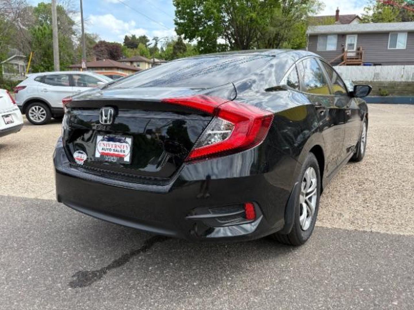 2018 Crystal Black Pearl Honda Civic LX (19XFC2F54JE) with an 2L I-4 DOHC engine, located at 745 S Robert St, St. Paul, MN, 55107, (651) 222-2991, 44.923389, -93.081215- Photo#6