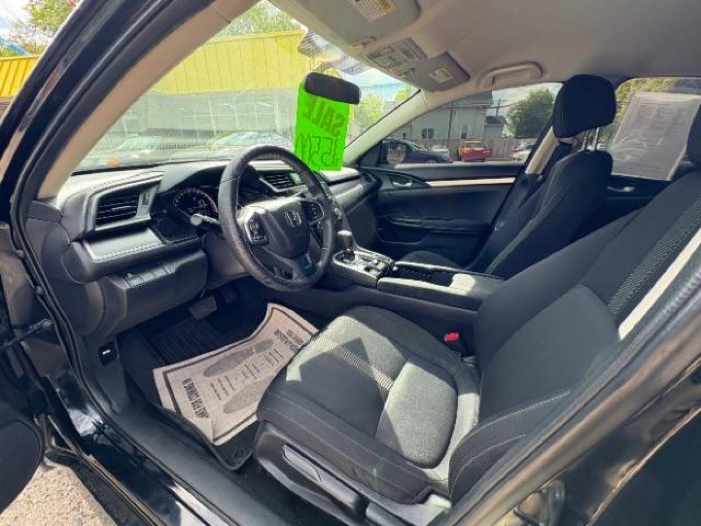 2018 Crystal Black Pearl Honda Civic LX (19XFC2F54JE) with an 2L I-4 DOHC engine, located at 745 S Robert St, St. Paul, MN, 55107, (651) 222-2991, 44.923389, -93.081215- Photo#13