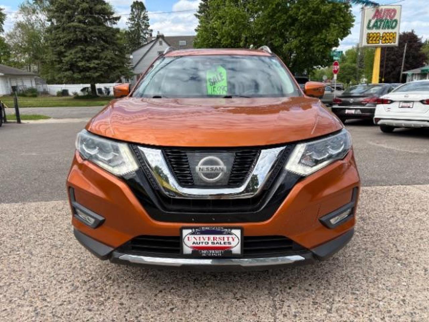 2017 Monarch Orange Nissan Rogue SL AWD (5N1AT2MVXHC) with an 2.5L L4 DOHC 16V engine, Continuously Variable Transmission transmission, located at 745 S Robert St, St. Paul, MN, 55107, (651) 222-2991, 44.923389, -93.081215 - Photo#1