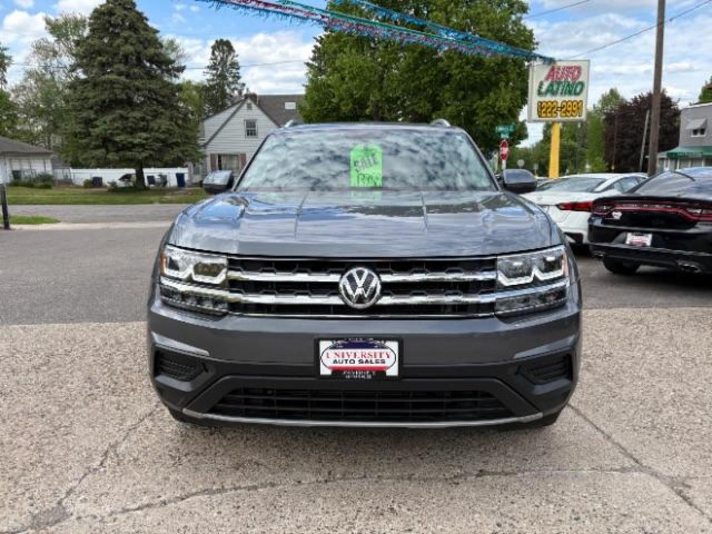 2018 Platinum Gray Metallic Volkswagen Atlas 3.6L V6 Launch Edition (1V2HR2CA1JC) with an 3.6L V-6 gasoline direct injection engine, located at 745 S Robert St, St. Paul, MN, 55107, (651) 222-2991, 44.923389, -93.081215 - Photo#1