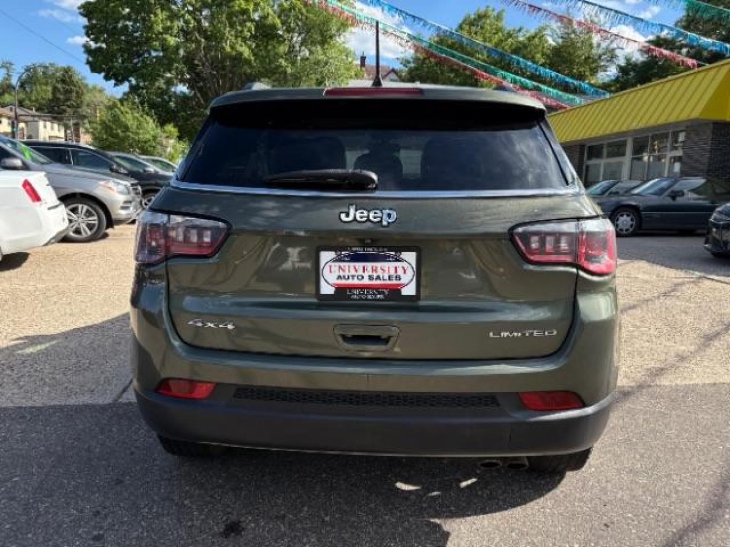 2020 Olive Green Pearlcoat Jeep Compass Limited 4x4 (3C4NJDCB9LT) with an 2.4L I-4 variable valve control engine, located at 745 S Robert St, St. Paul, MN, 55107, (651) 222-2991, 44.923389, -93.081215- Photo#5