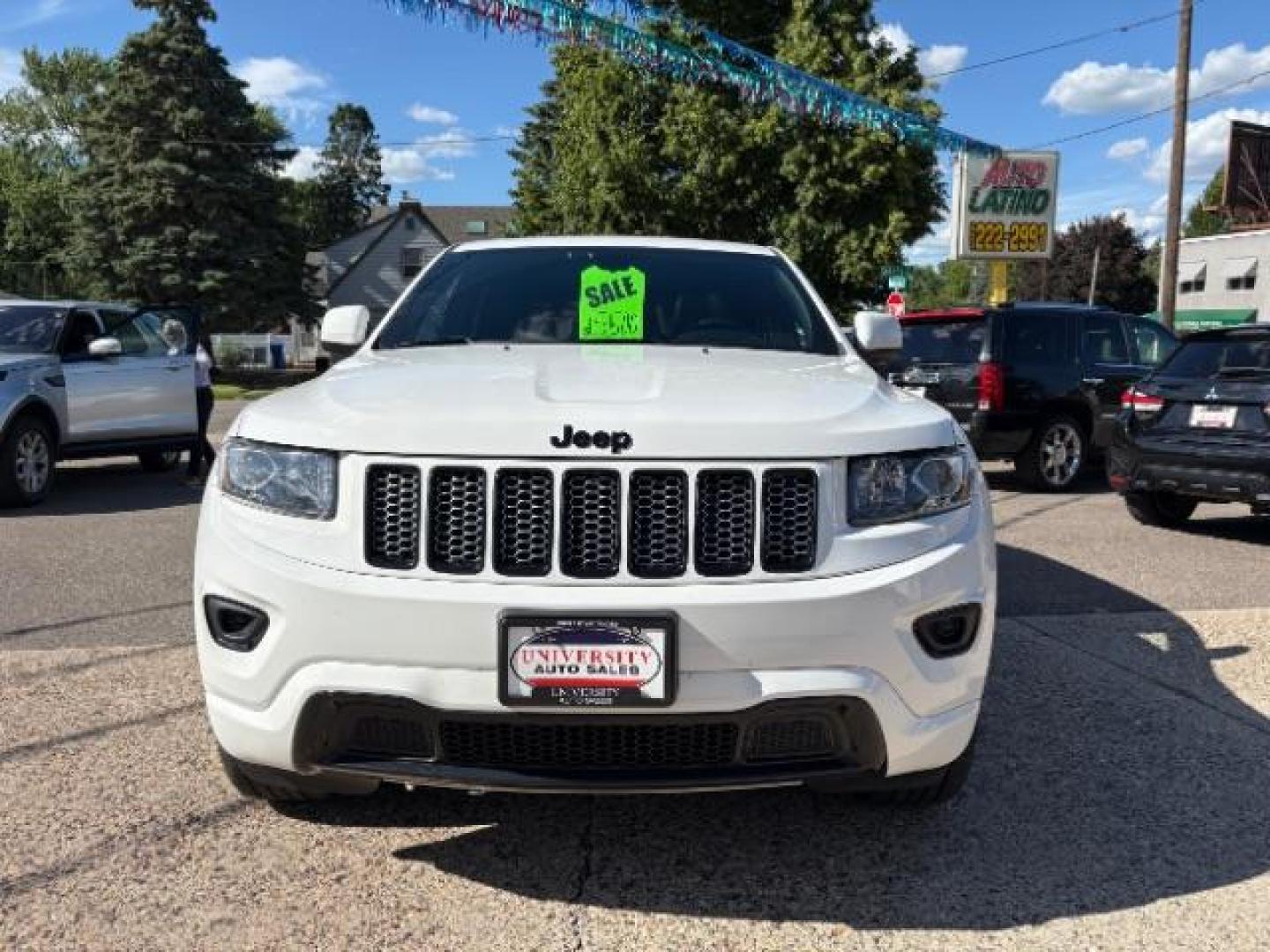2015 Bright White Clearcoat Jeep Grand Cherokee Altitude (1C4RJFAG3FC) with an 3.6L V-6 DOHC engine, located at 745 S Robert St, St. Paul, MN, 55107, (651) 222-2991, 44.923389, -93.081215- Photo#1