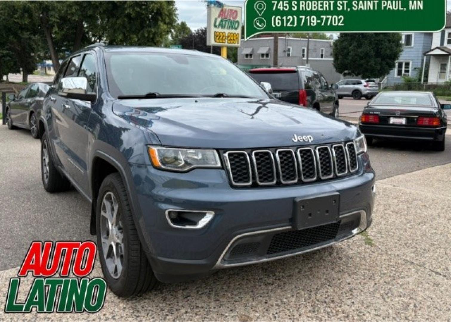 2019 Slate Blue Pearl Jeep Grand Cherokee Limited (1C4RJFBG2KC) , located at 745 S Robert St, St. Paul, MN, 55107, (651) 222-2991, 44.923389, -93.081215- Photo#0