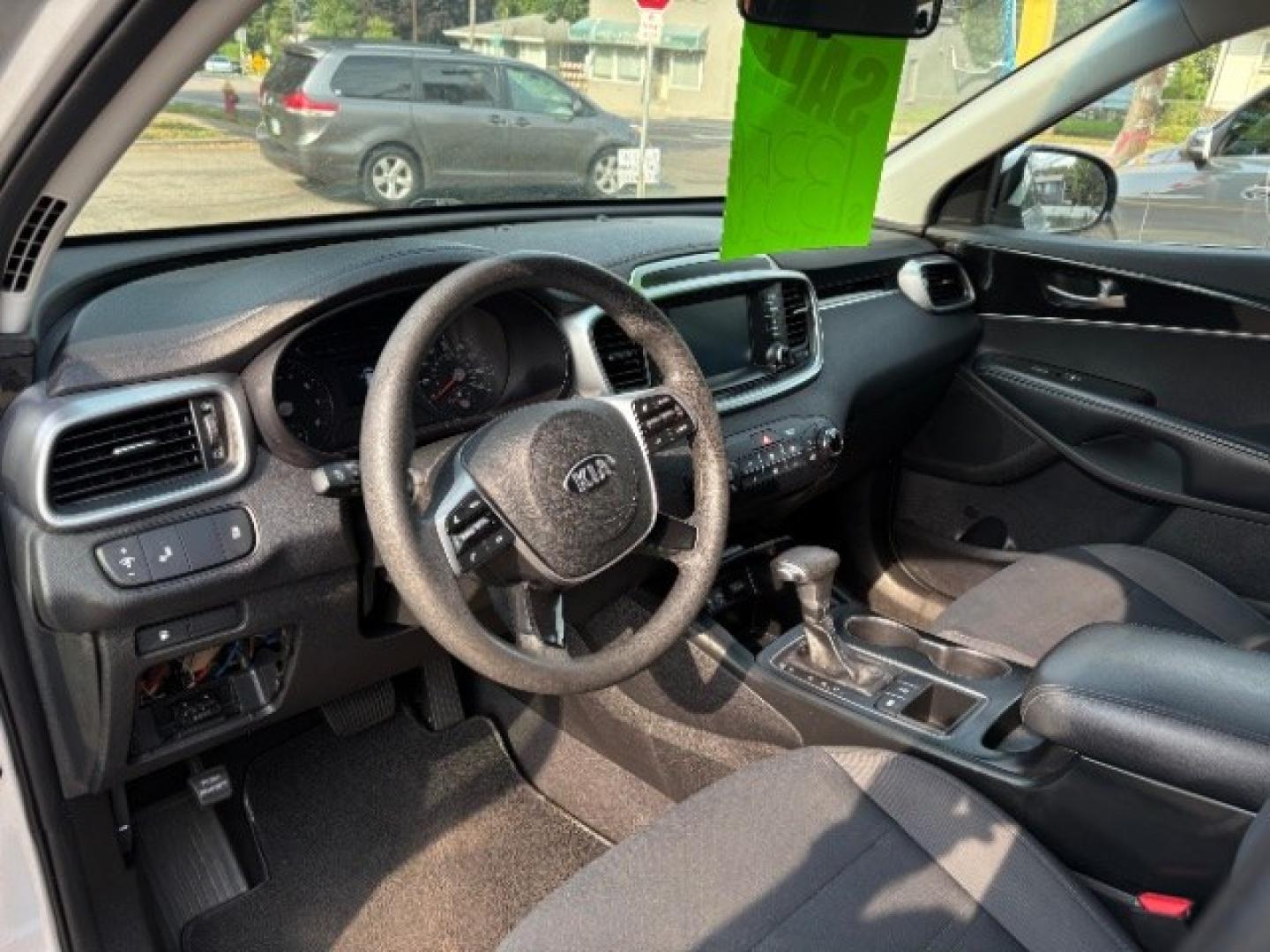2019 Snow White Pearl Kia Sorento 2.4L LX (5XYPGDA38KG) with an 2.4L I-4 gasoline direct injection engine, located at 745 S Robert St, St. Paul, MN, 55107, (651) 222-2991, 44.923389, -93.081215- Photo#10
