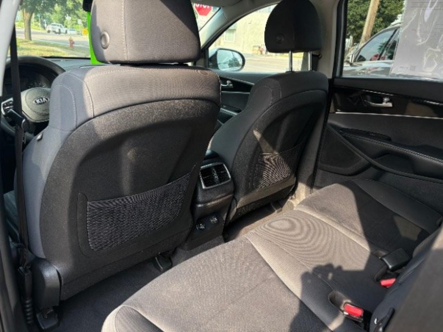 2019 Snow White Pearl Kia Sorento 2.4L LX (5XYPGDA38KG) with an 2.4L I-4 gasoline direct injection engine, located at 745 S Robert St, St. Paul, MN, 55107, (651) 222-2991, 44.923389, -93.081215- Photo#16