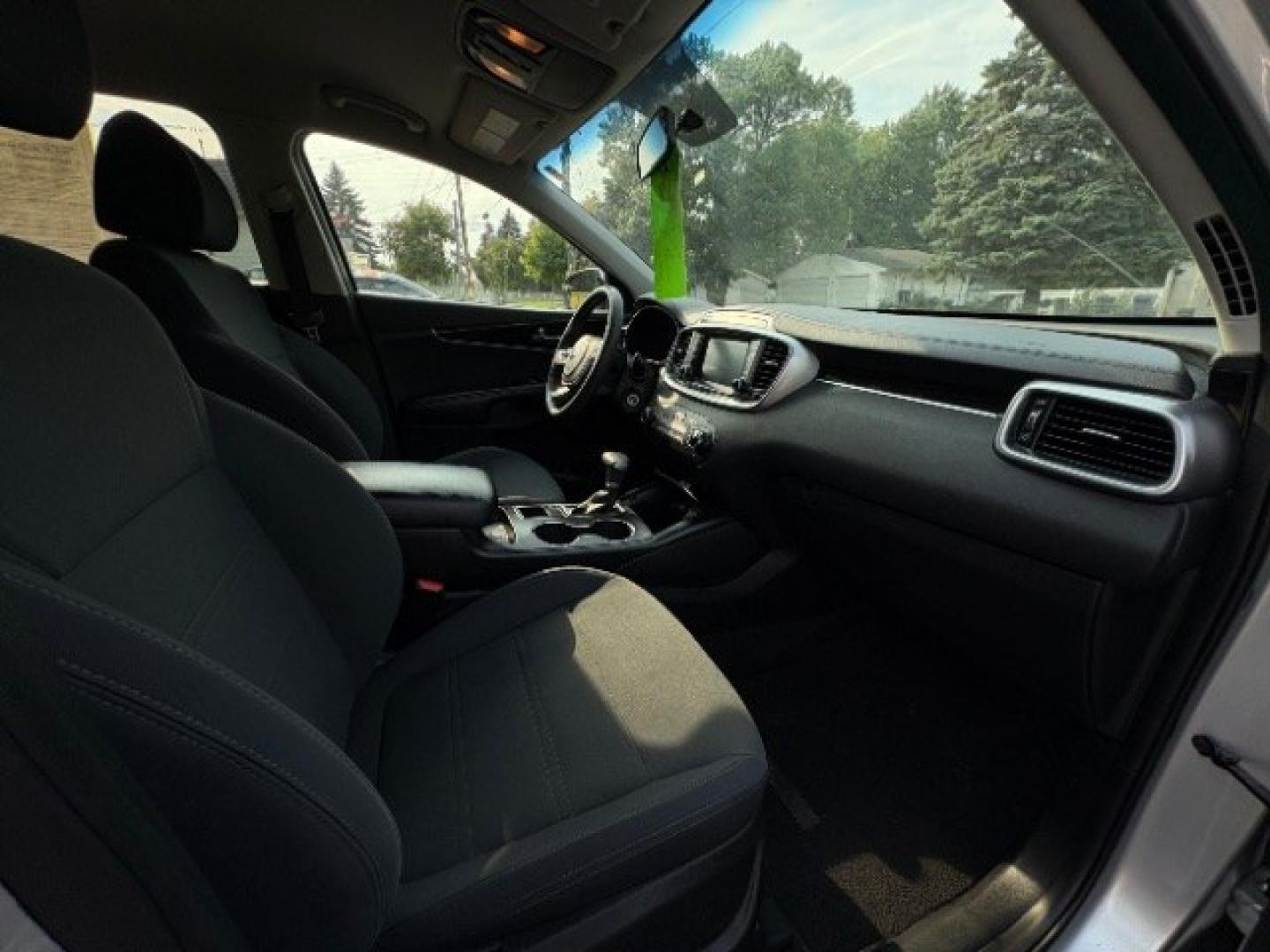 2019 Snow White Pearl Kia Sorento 2.4L LX (5XYPGDA38KG) with an 2.4L I-4 gasoline direct injection engine, located at 745 S Robert St, St. Paul, MN, 55107, (651) 222-2991, 44.923389, -93.081215- Photo#24