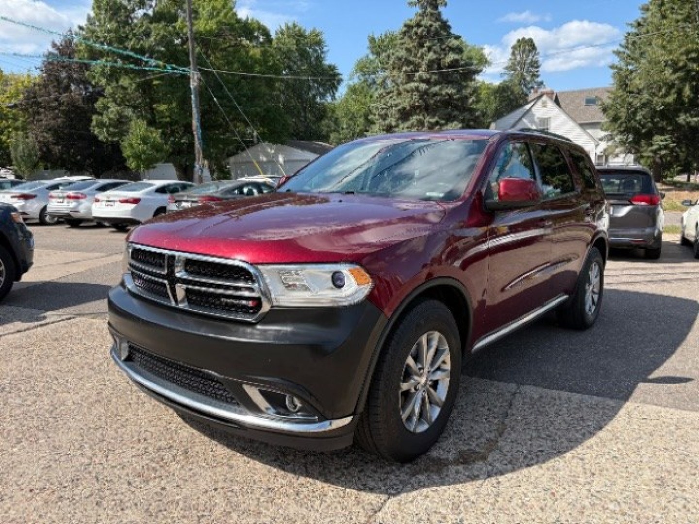 2017 /Black Dodge Durango SXT AWD (1C4RDJAGXHC) with an Pentastar 3.6L V-6 DOHC engine, located at 745 S Robert St, St. Paul, MN, 55107, (651) 222-2991, 44.923389, -93.081215- Photo#1