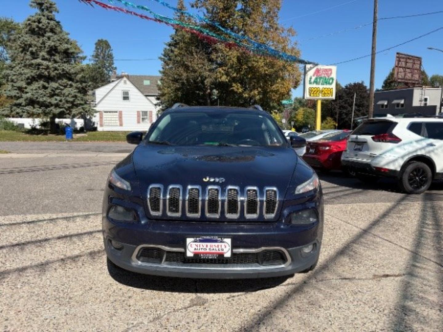 2016 True Blue Pearl Jeep Cherokee Limited (1C4PJMDSXGW) , located at 745 S Robert St, St. Paul, MN, 55107, (651) 222-2991, 44.923389, -93.081215- Photo#1